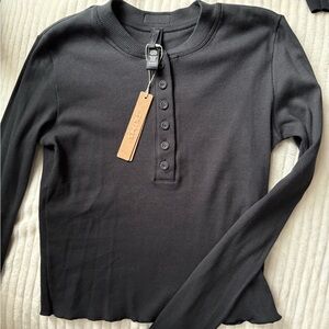 Skims Ribbed Lounge Set Medium Black